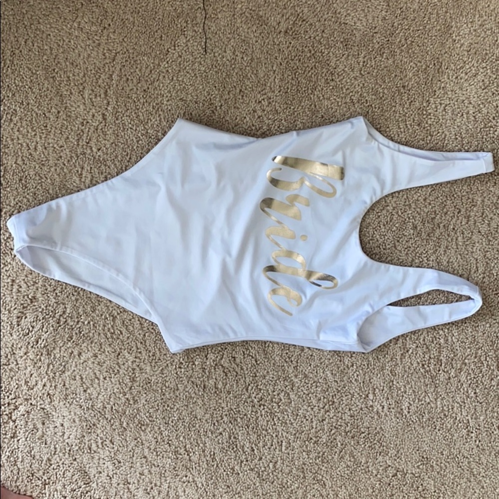 Bride one piece swimsuit